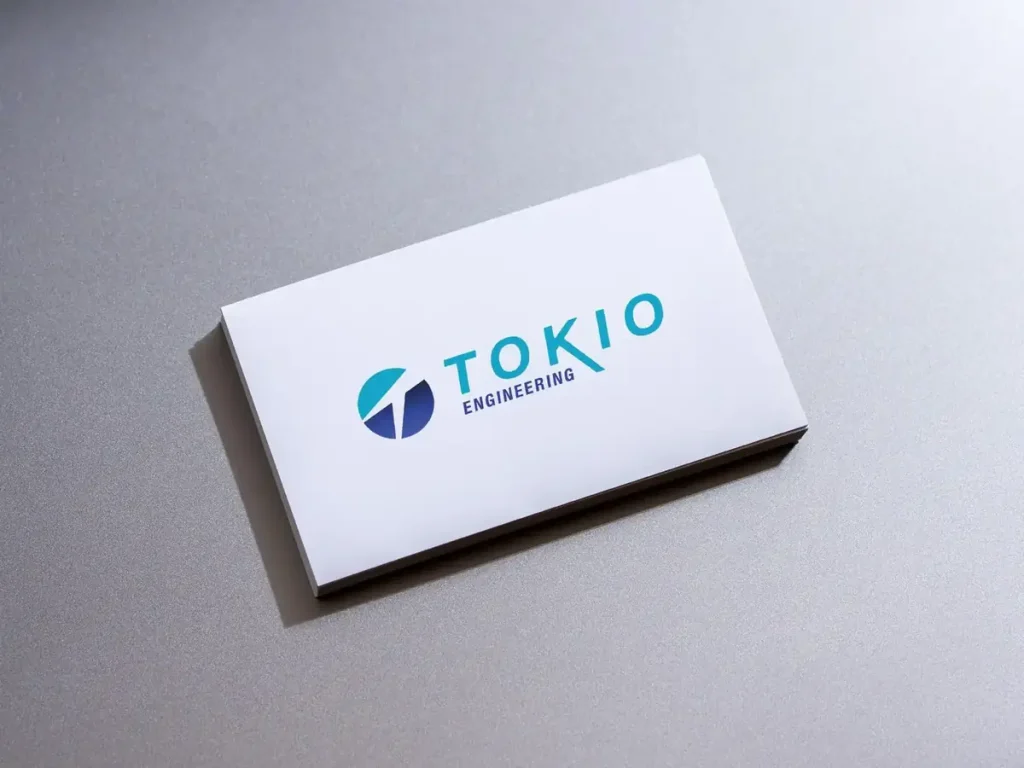TOKIO ENGINEERING のロゴを印刷した名刺